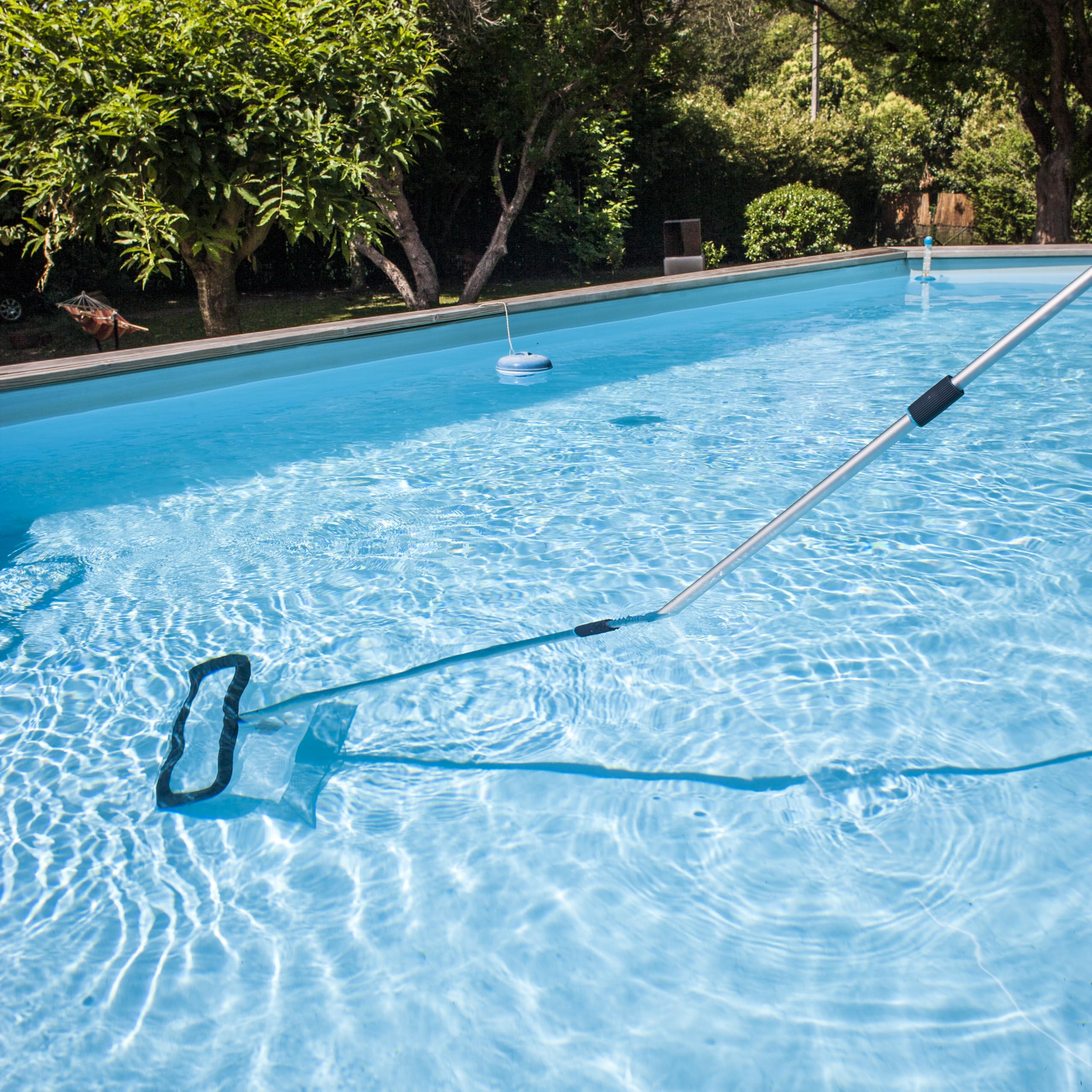 Gre TPP360 - Manico telescopico in alluminio da 3,6 metri (2 sezioni x 180 cm). Sistema easy clip. | (2 sezioni x 180 cm). Sistema easy clip per Piscina