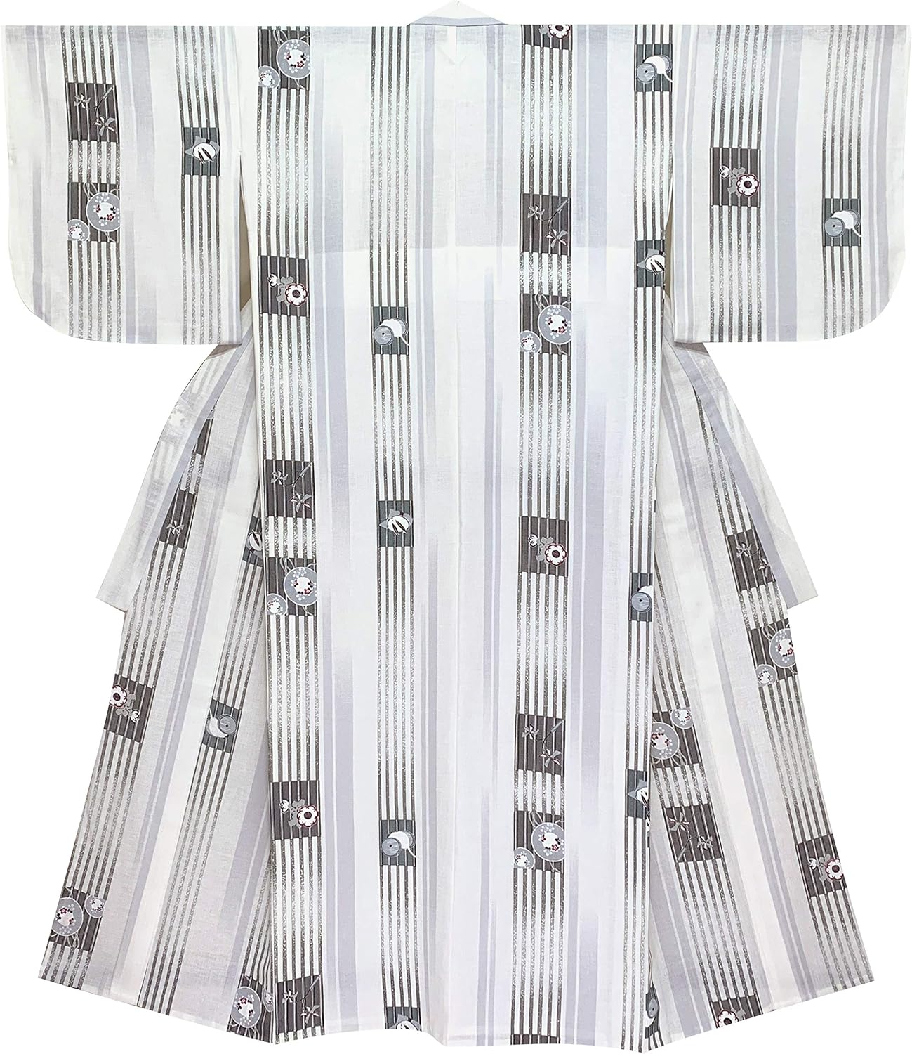 あき 京都室町st．] 夏着物 紗 子供 女の子 140サイズ 小紋 ジュニア 襦袢