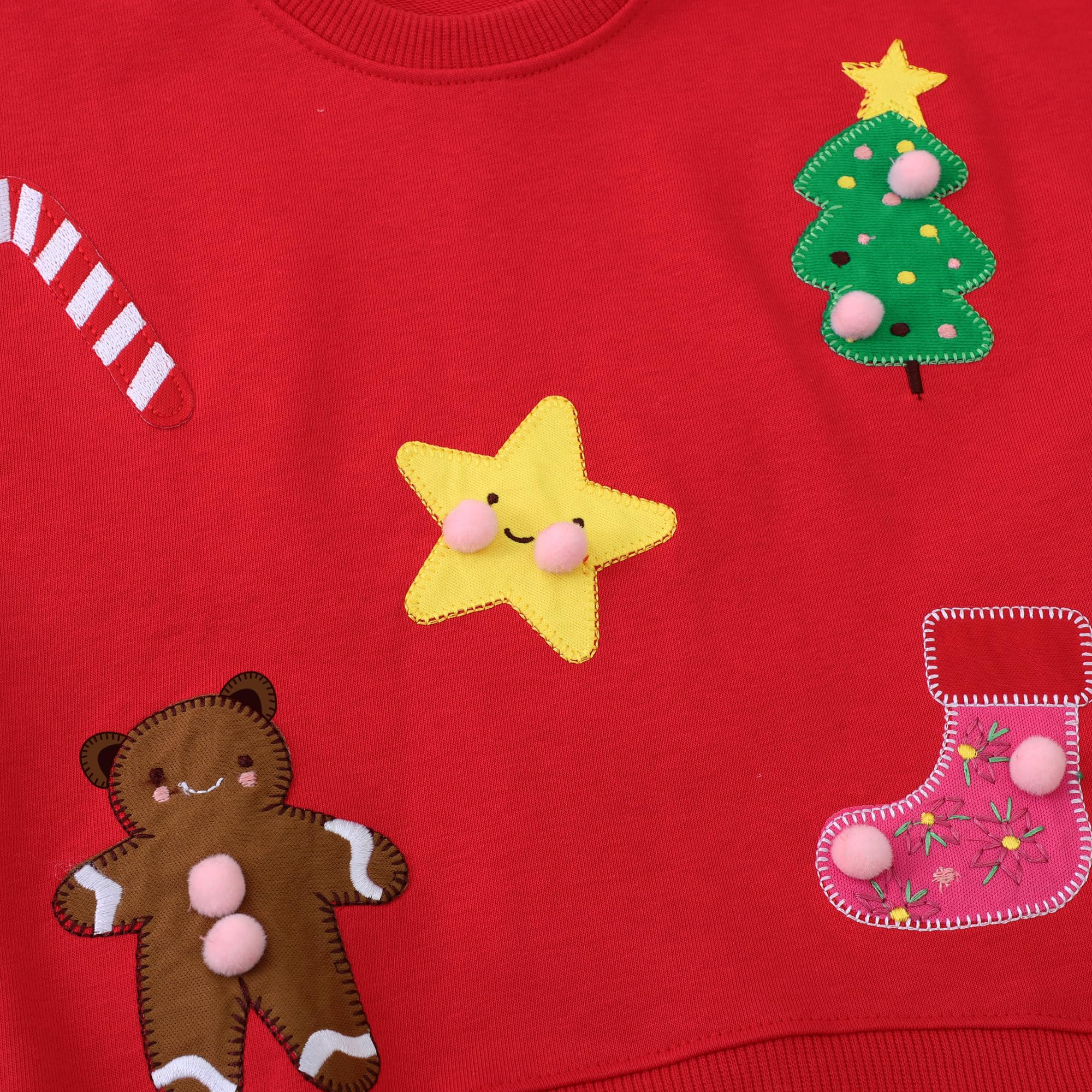 Sudadera Niña Algodón Manga Larga Cuello Redondo Caballo Conejito Dibujos 2-7 años