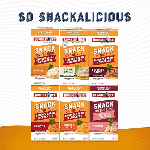 Miniatura 9 de Aperitivo Bumble Bee ensalada de pollo con galletitas para comer en el camino 35 onzas 3 unidades