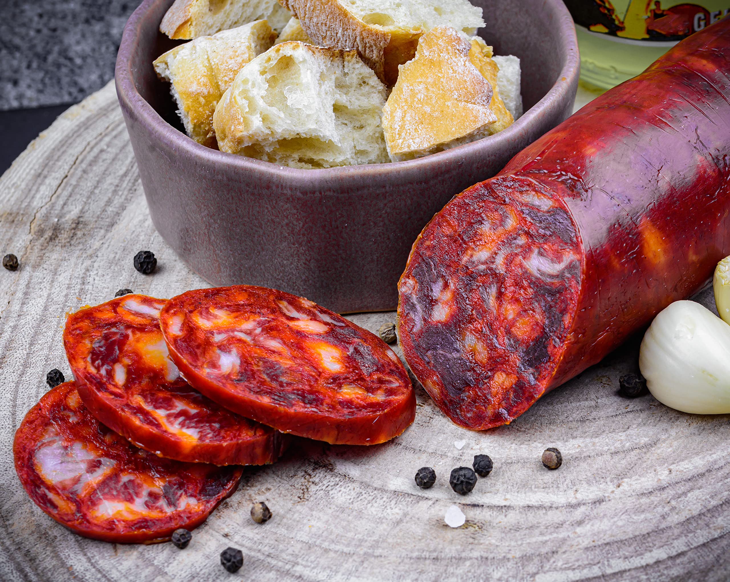 Hymor Chorizo Iberico - 10x 400g - Spanische Paprika-Wurst | würzige Chorizo Wurst | delikate luftgetrocknete Salami | aus bestem Iberischem Eichel-Schwein