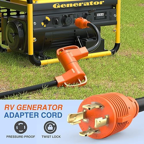 Miniatura 188 de Nilight Cable adaptador de cargador EV de 50 amperios a 50 amperios de 4 clavijas de cobre puro 250 V para soldador, conversión de enchufe Enchufe