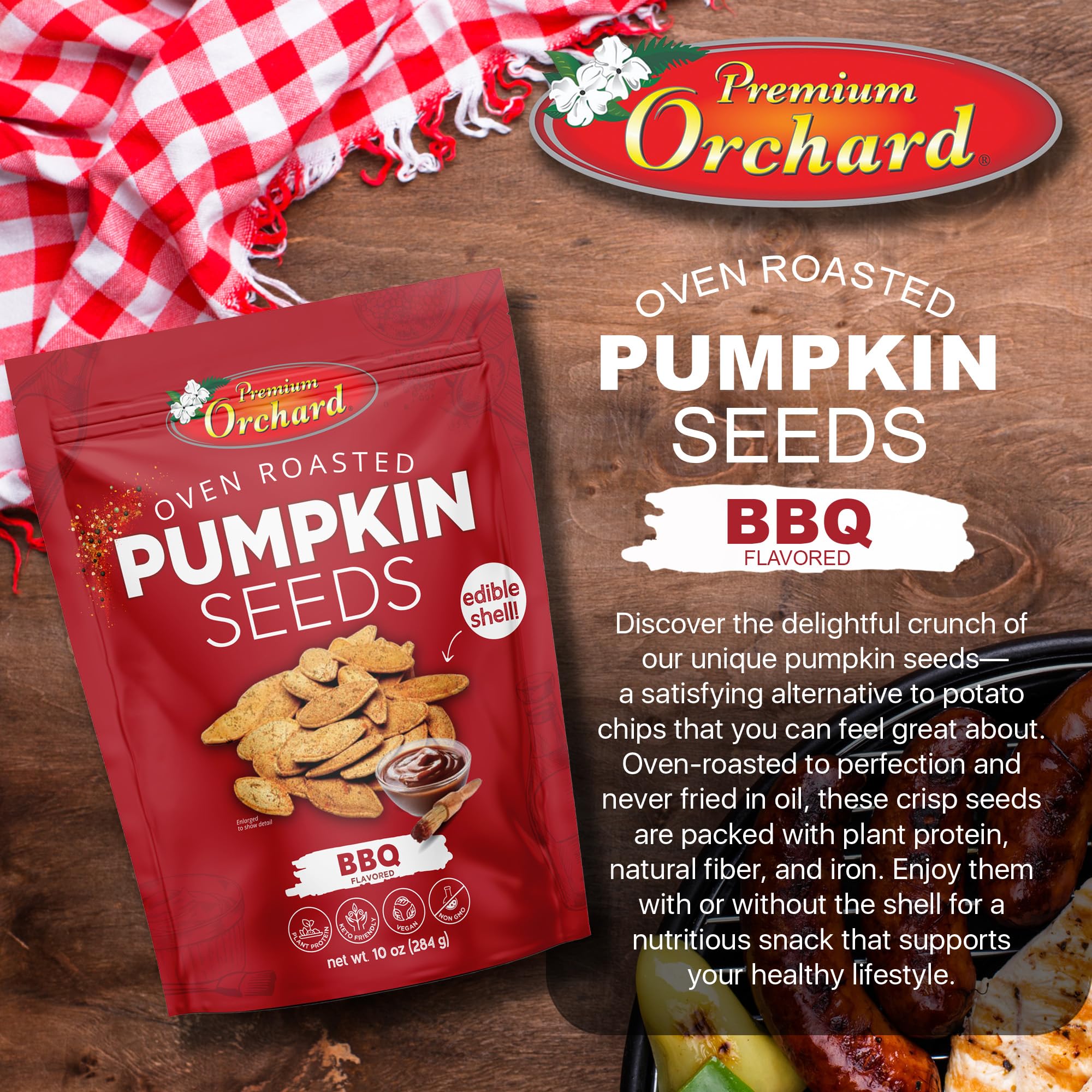 Amazon.com : PREMIUM ORCHARD Flavored Pumpkin Seeds Oven Roasted