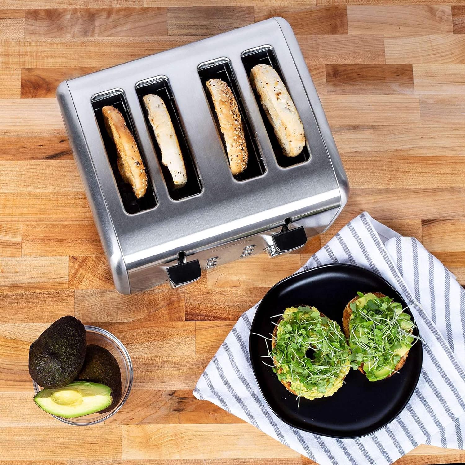 Kalorik 4-Slice Toaster, Stainless Steel
