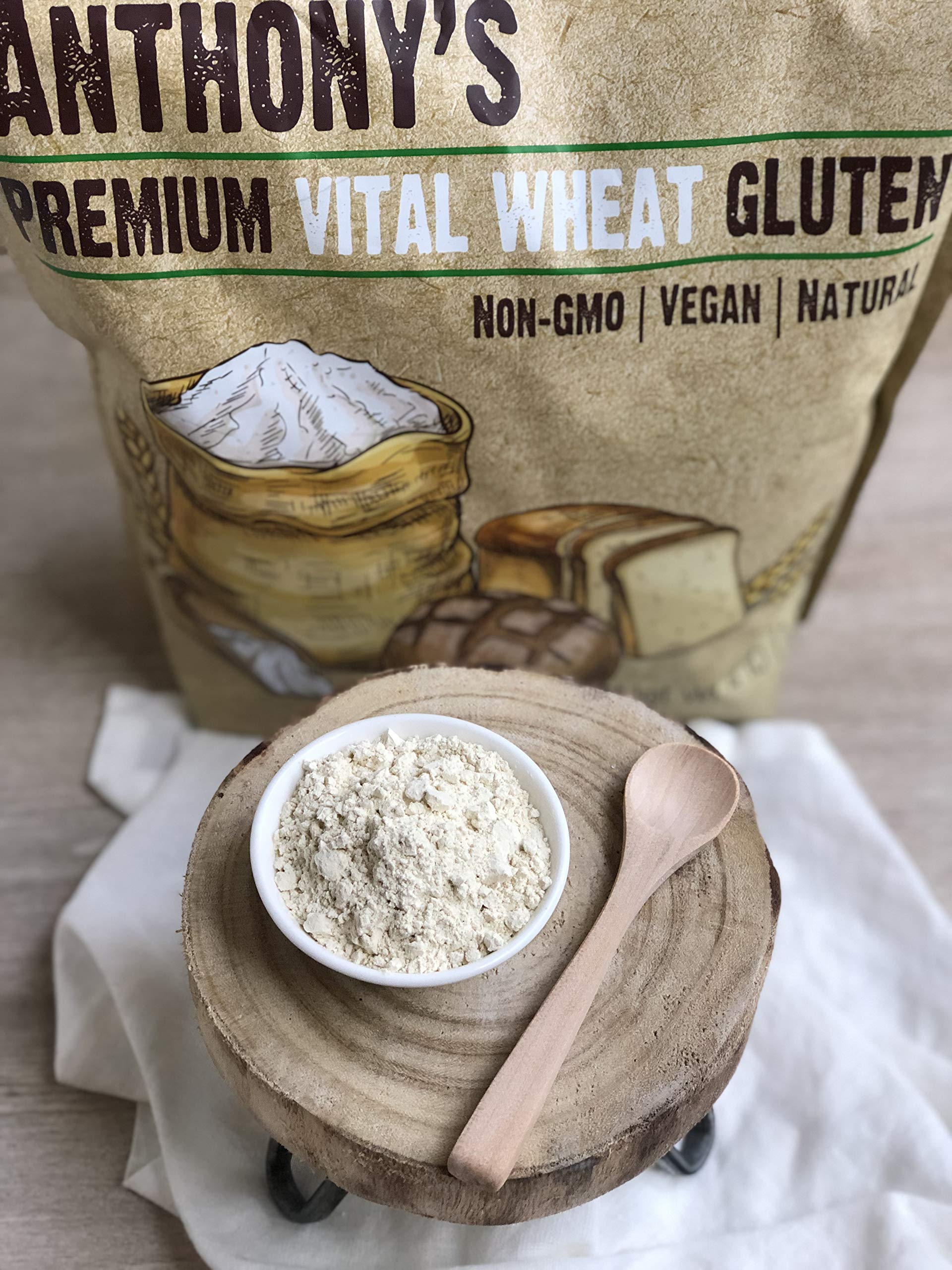 Anthony's Vital Wheat Gluten, 4 lb, High in Protein, Vegan, Non GMO