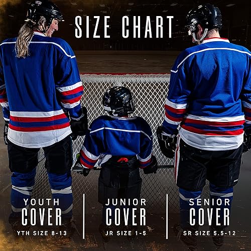 Miniatura 7 de Franklin Sports Ice Skate Blade Cover - Guardia Skate - Protectores para Patines de Hockey - NHL - Patines sobre hielo