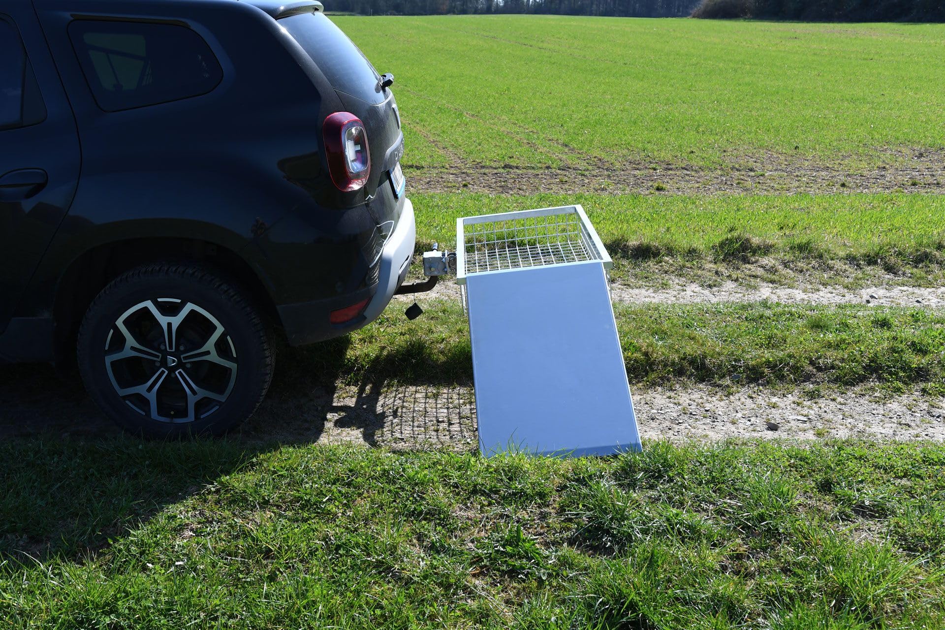Heck-Pack Rampa górska, rampa załadunkowa, rampa, pomoc do załadunku z blachy aluminiowej (do bagażnika tylnego 600 mm)