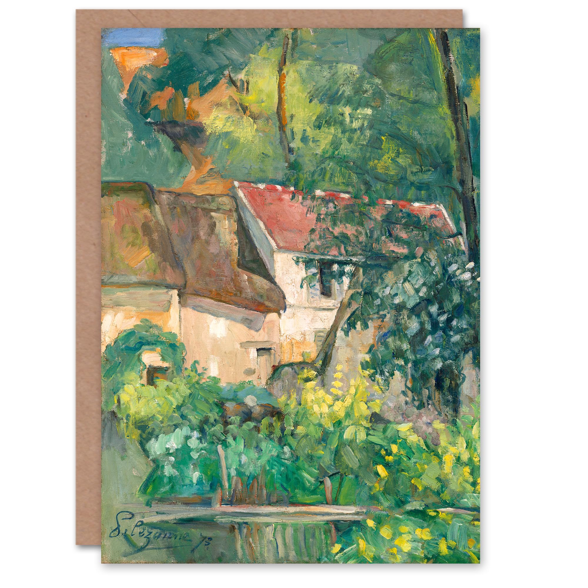 Artery8 Paul Cezanne Art Card House of Pere Lacroix in Auvers France