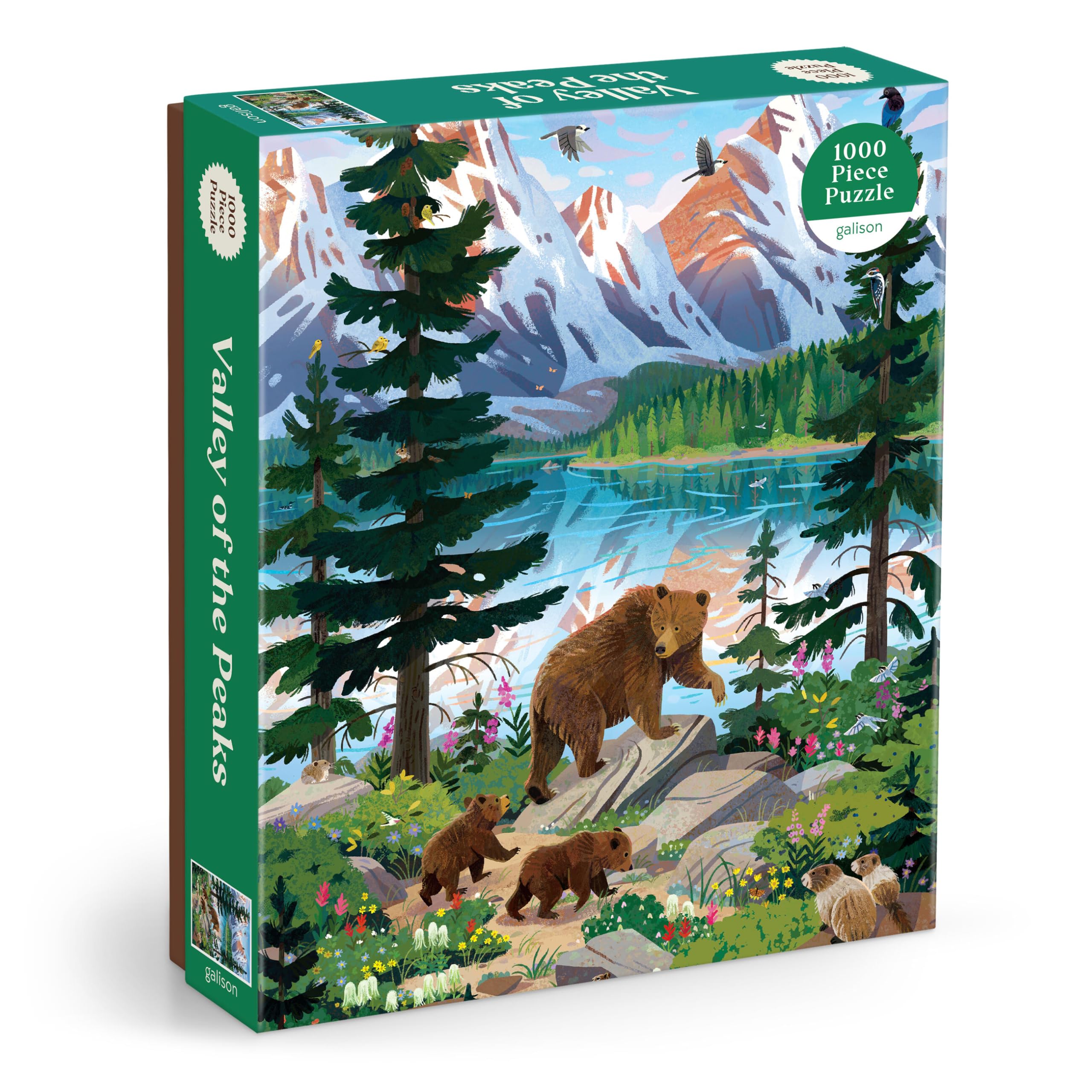 Galison Valley of The Peaks Puzzle – 1000 Piece Puzzle Featuring