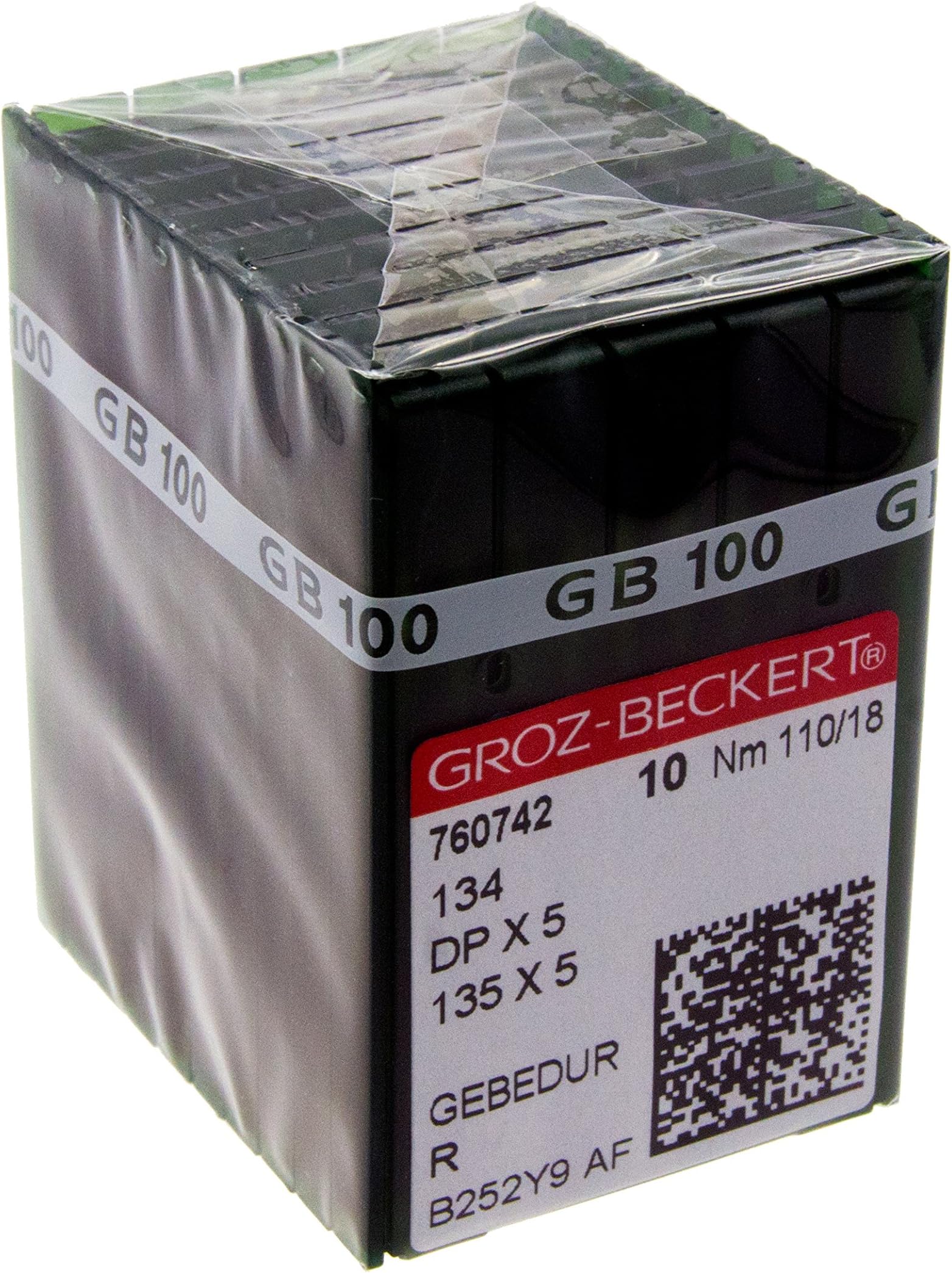 100 GROZ-BECKERT GEBEDUR 134 / 135X5 Titanium Quilting Machine Needles ( 4.0 (110/16))