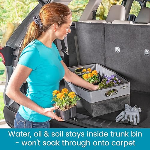 Miniatura 3 de High Road CargoCube - Contenedor de almacenamiento para automóvil, organizador de almacenamiento para maletero de automóvil a prueba de fugas con