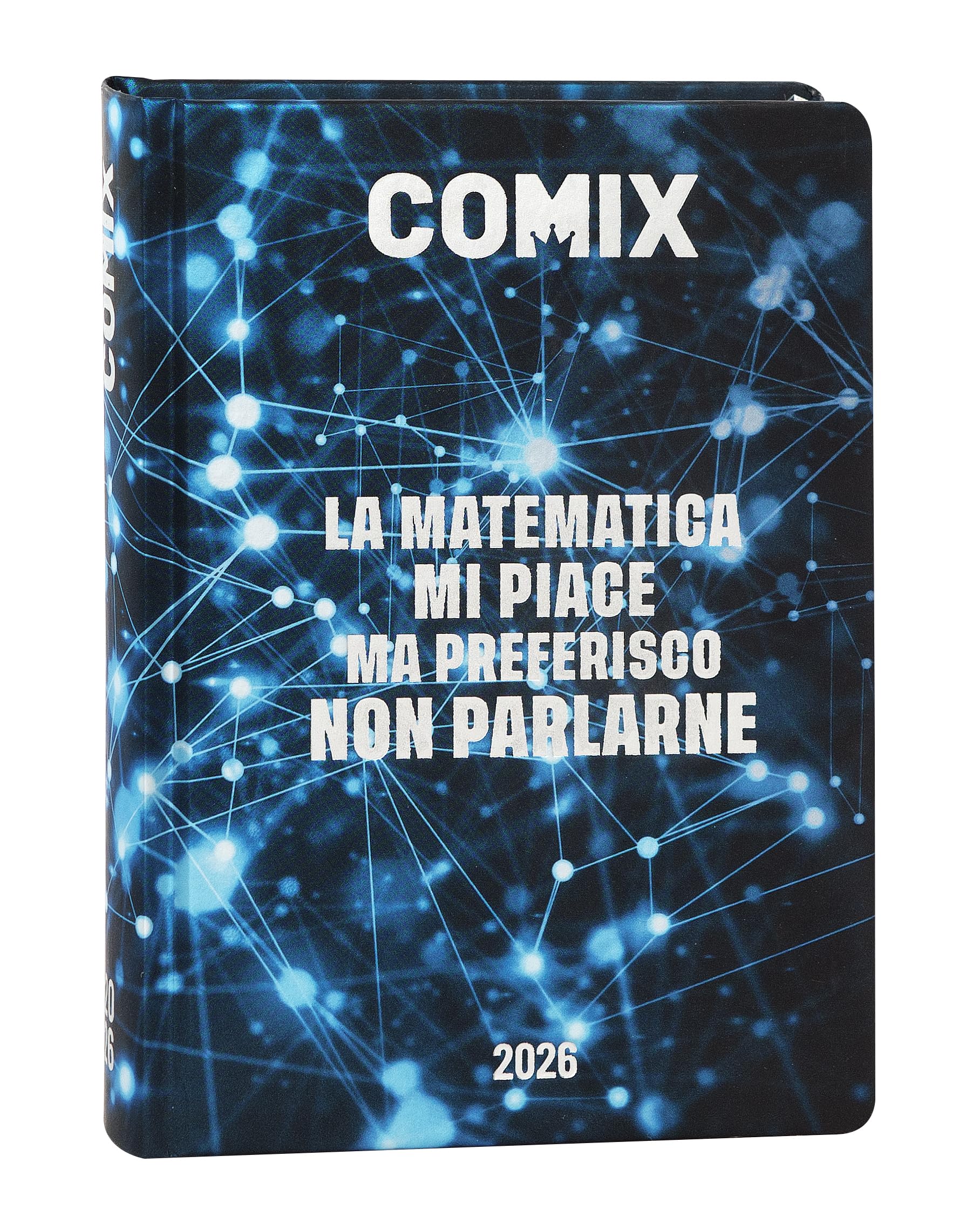 Comix Online Exclusive 16-Month Daily Diary 2025-2026 School Diary with Hardcover, Ideal for Middle and High School, 13 x 17.8 h cm, Blue