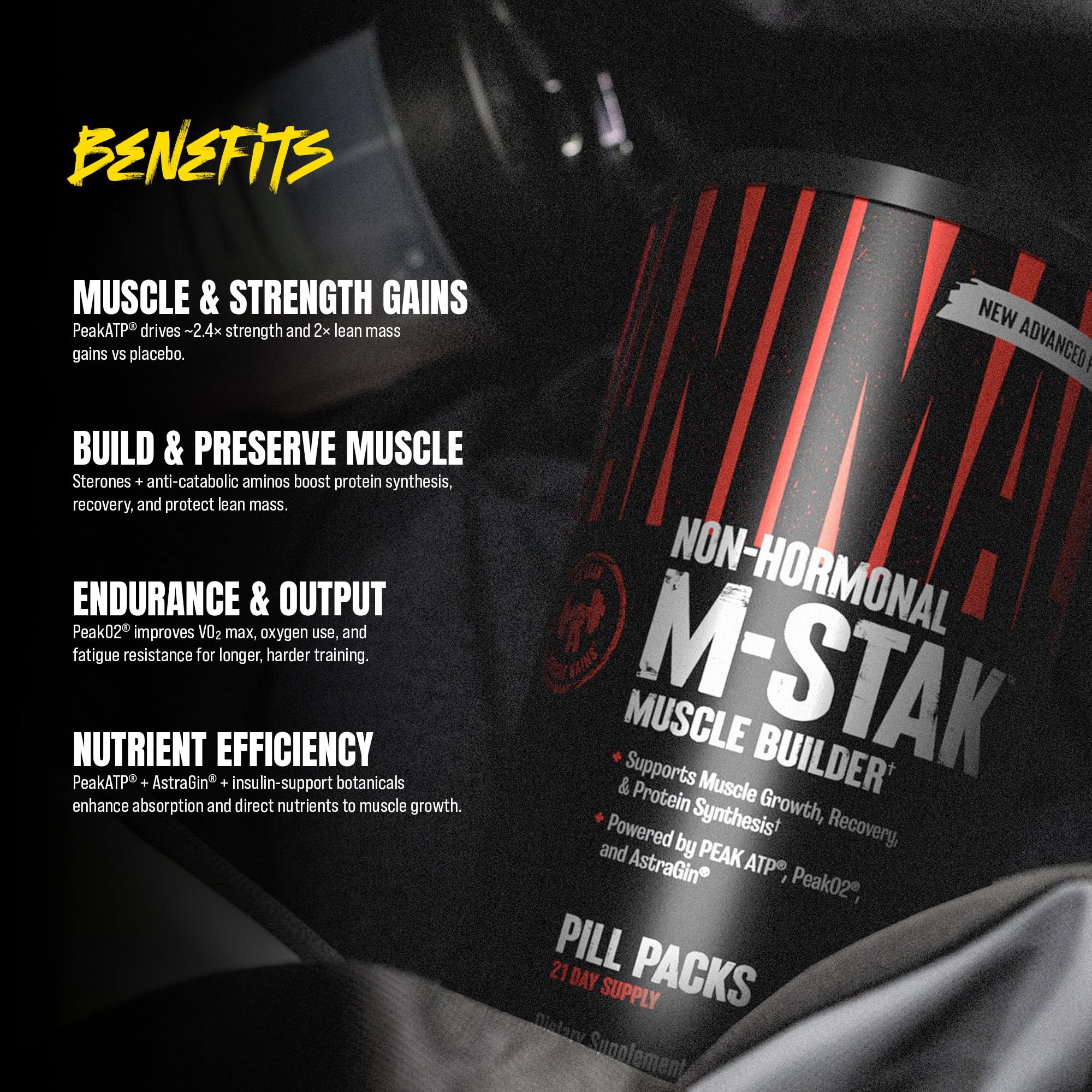 Animal M-Stak Anabolic Mass Gainer Bodybuilding Supplement | 21 Pill Packs — Amazon image 4