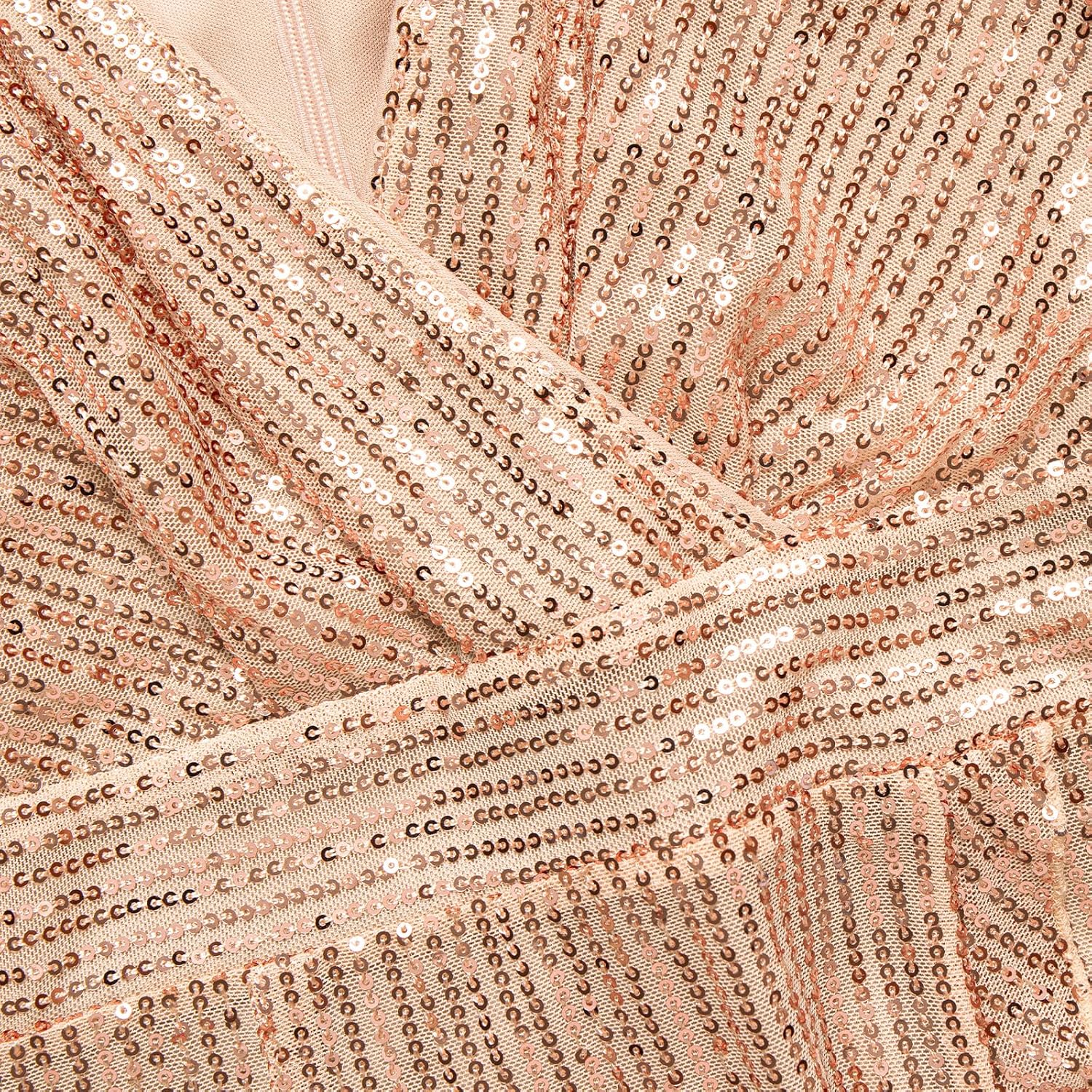 Women's Long Sequin Formal Dresses Long-Sleeve Cocktail Wedding Guest Dresses Elegant V Neck Party Gowns - Image 5