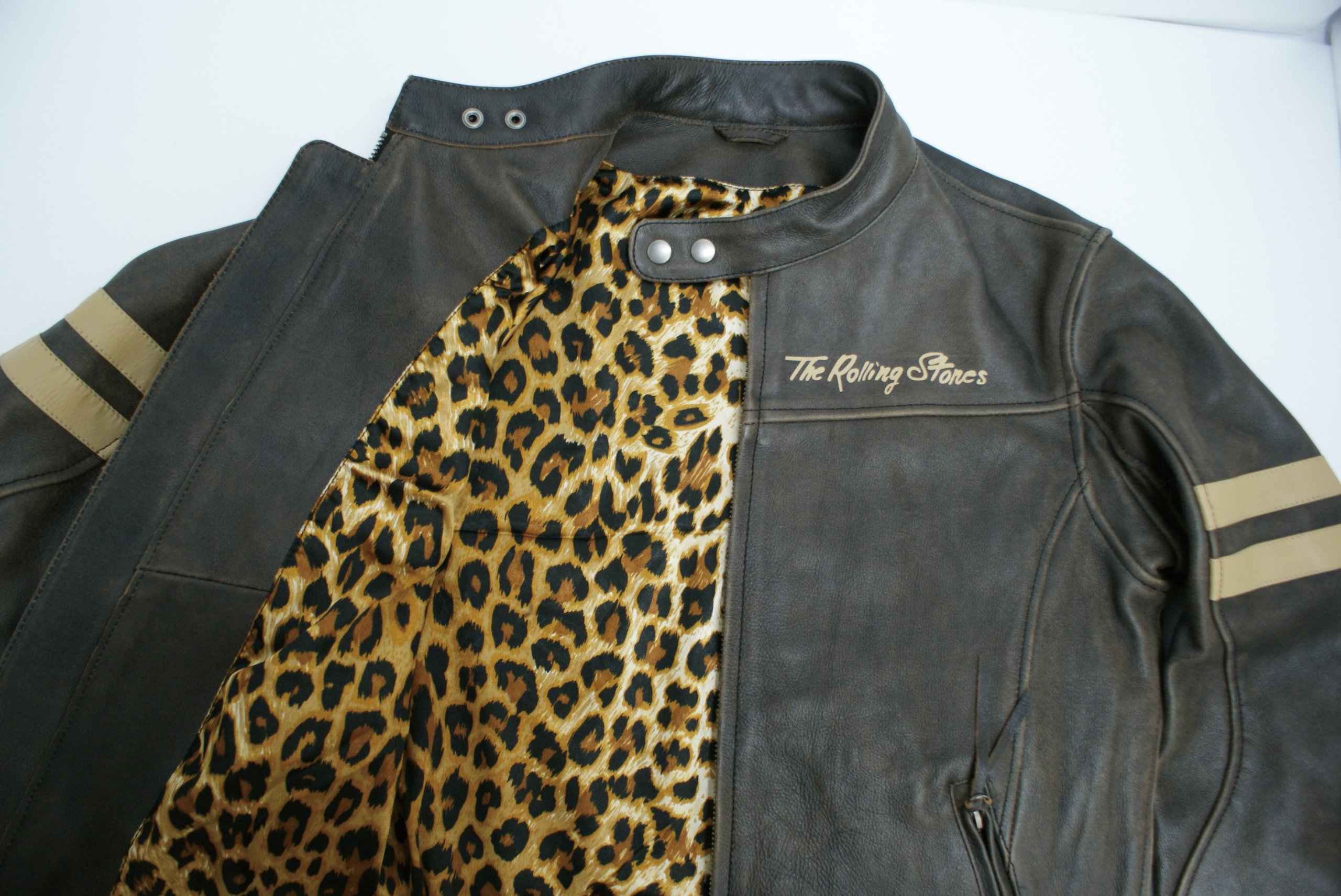 Amazon | [ザ・ローリング・ストーンズ] LEATHER JACKET WHITE XL
