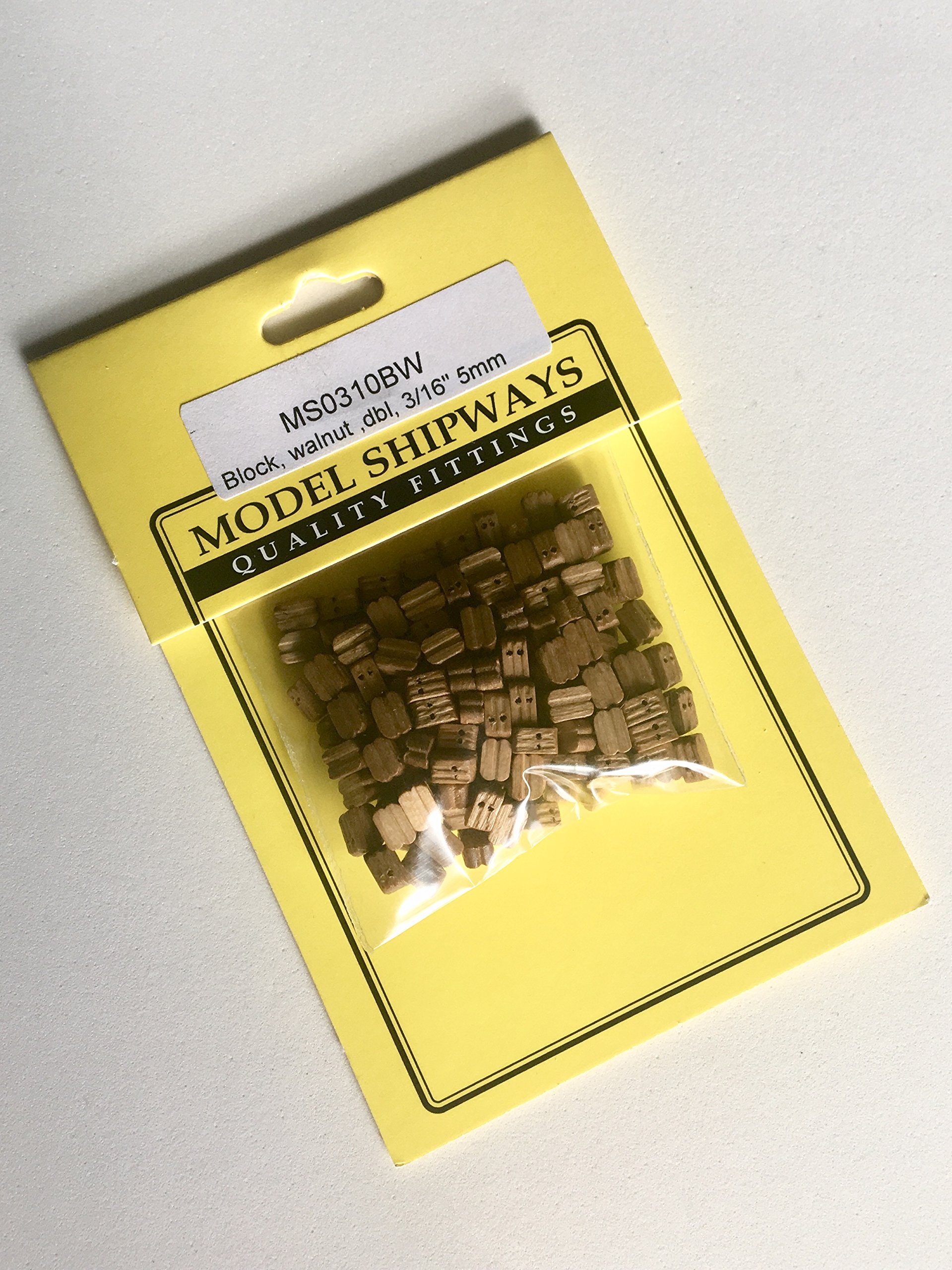 Model Expo Double Sheave Blocks Walnut 3/16