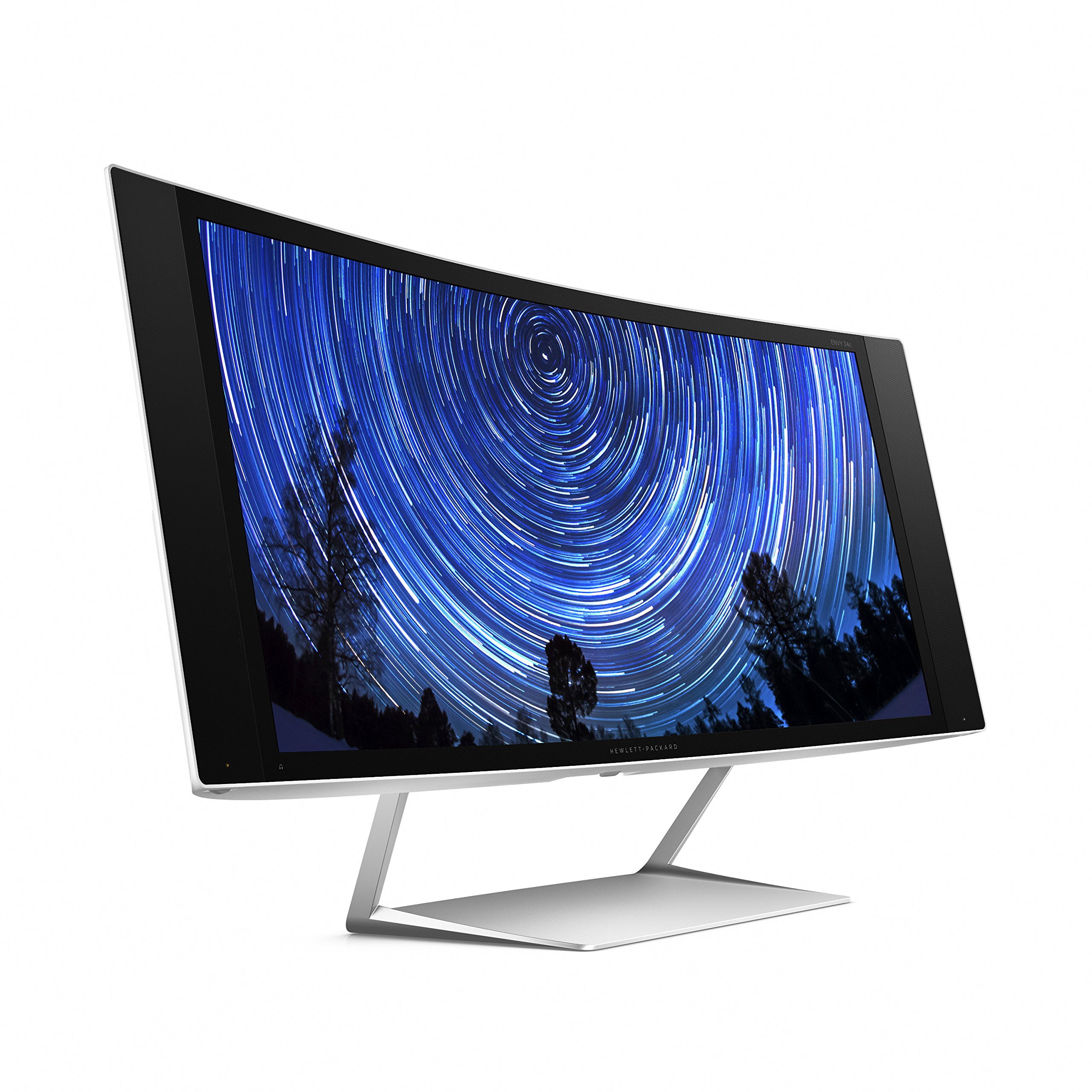 HP Envy 34C Display Multimediale Curvo, Risoluzione 3440 X 1440 Wide Quad HD, 34", Argento