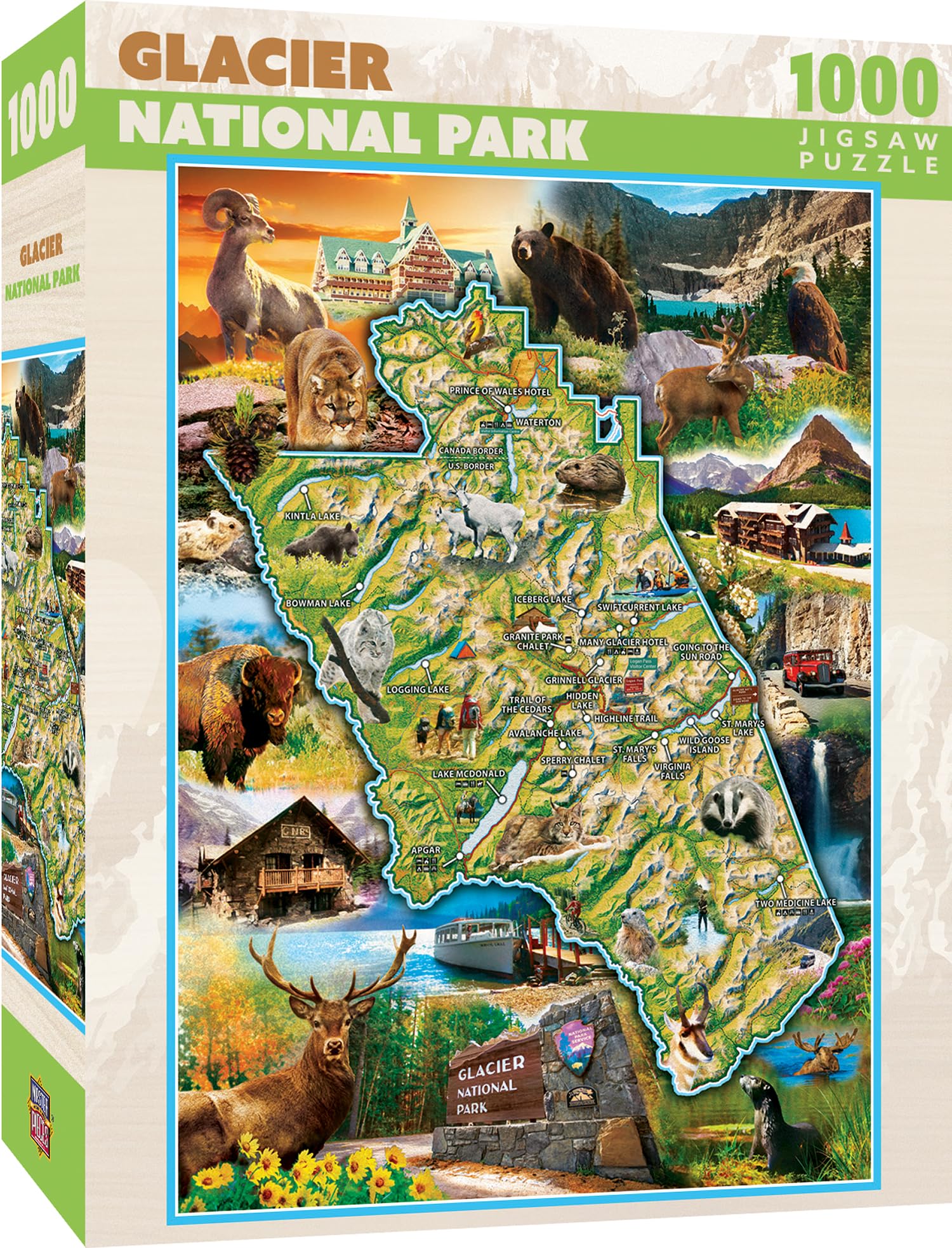 MasterPieces 1000 Piece Jigsaw Puzzle For Adults, Family, Or Youth - Glacier National Park - 19.25"x26.75" โ image 1