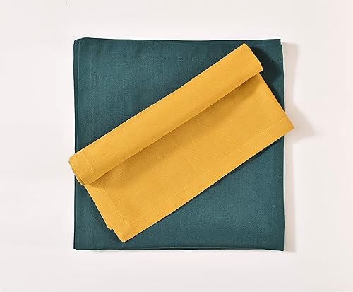 Miniatura 3 de Fingercraft Servilletas de tela multicolor - Juego de 12 servilletas de algodón puro para almuerzo y cena diarias - Regalo para fiestas de