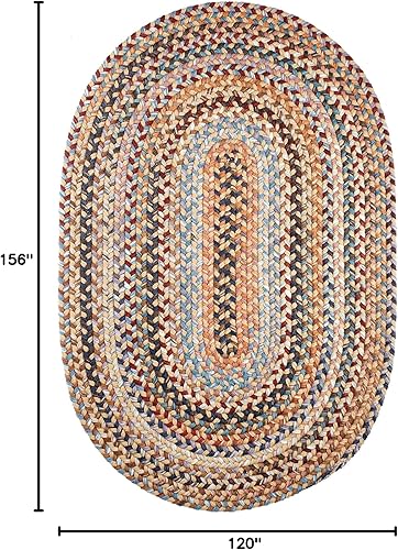 Miniatura 107 de Tapete reversible de lana, texturizado, grueso, trenzado. , Lana, Azul (Blue Dragon) Roca Negra,Azul (Blue Dragon),Mezcla azul y verde,Rojo