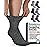 Pembrook Bamboo Viscose Diabetic Socks for Women & Men - 6 Pairs Ankle Socks for Swollen Feet | Neuropathy Socks | Moisture Wicking Diabetes Socks | Tan, Light Tan, Navy, Light Blue, Grey, Light Grey