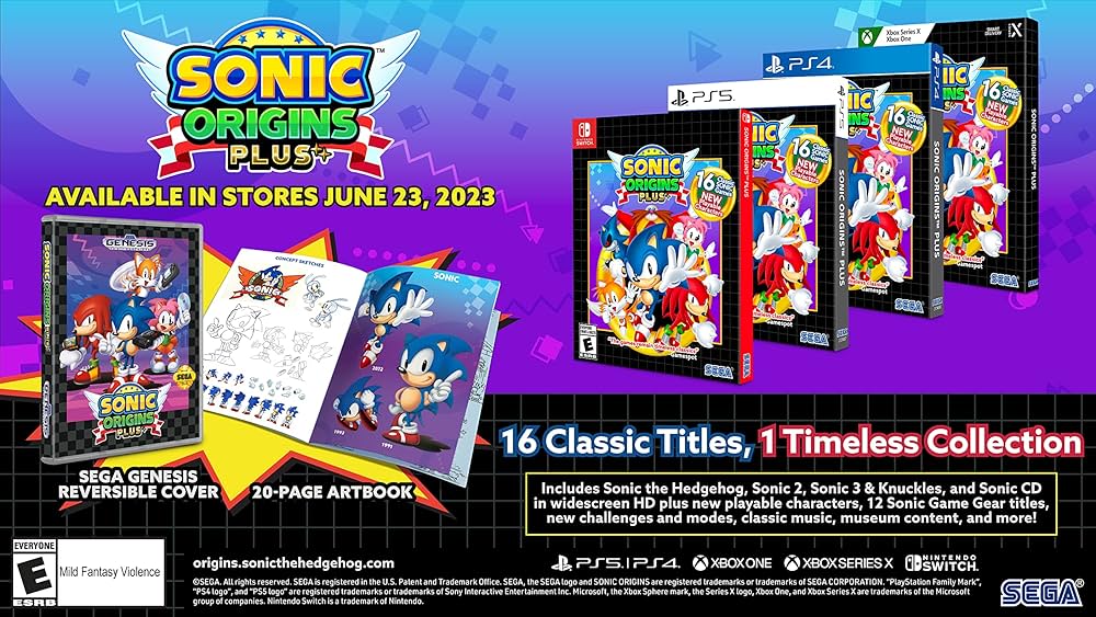 Sonic Origins Plus+ 限定版 Switch 海外正規品 新品① Amazon.com: Sonic Origins Plus (Non-US Version) : Video Games