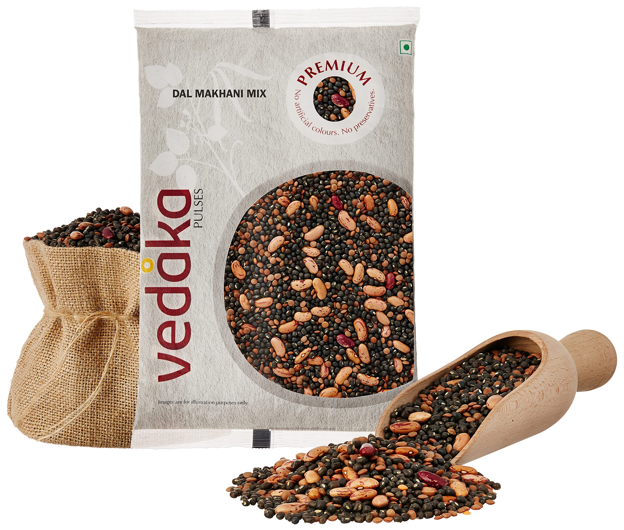 Amazon Brand - Vedaka Premium Unpolished Dal Makhani Mix | 2 Kg
