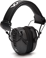 Vista 2 de Venture Gear Clandestine - Orejeras electrónicas de protección auditiva NRR 24dB, patrón de grafito negro