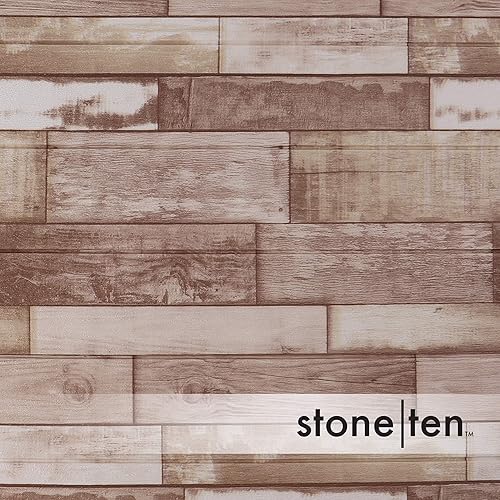 Miniatura 5 de Stone Ten - Paneles de pared de ladrillo sintético para manualidades, ladrillo de espuma para despegar y pegar, paneles de pared 3D para pared de