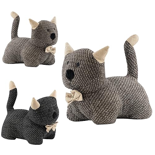 Large Heavy Fabric Animal Kitten Door Stop Home Office Cuddly Doorstop