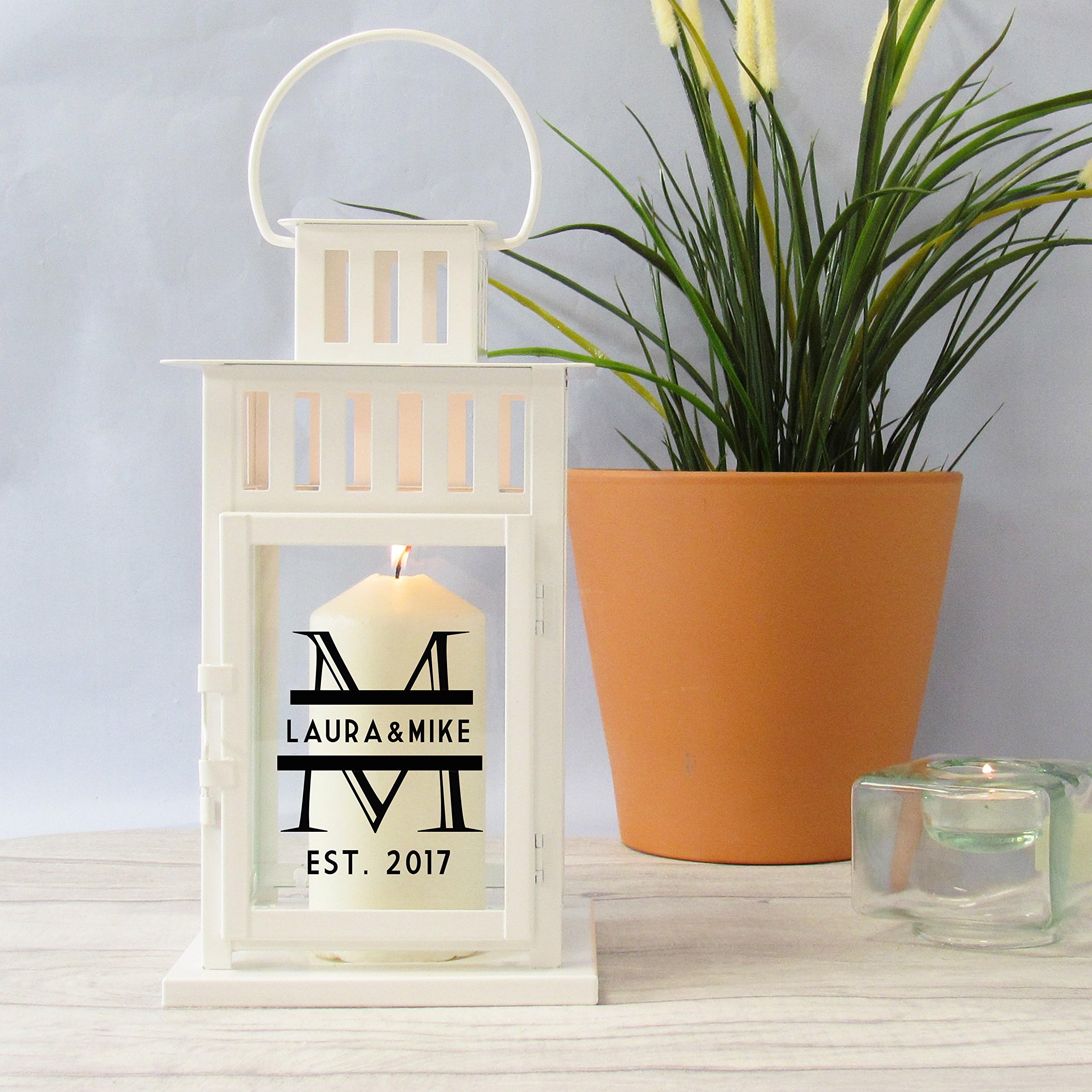 Personalised Monogrammed Lantern, Wedding Lantern Gift
