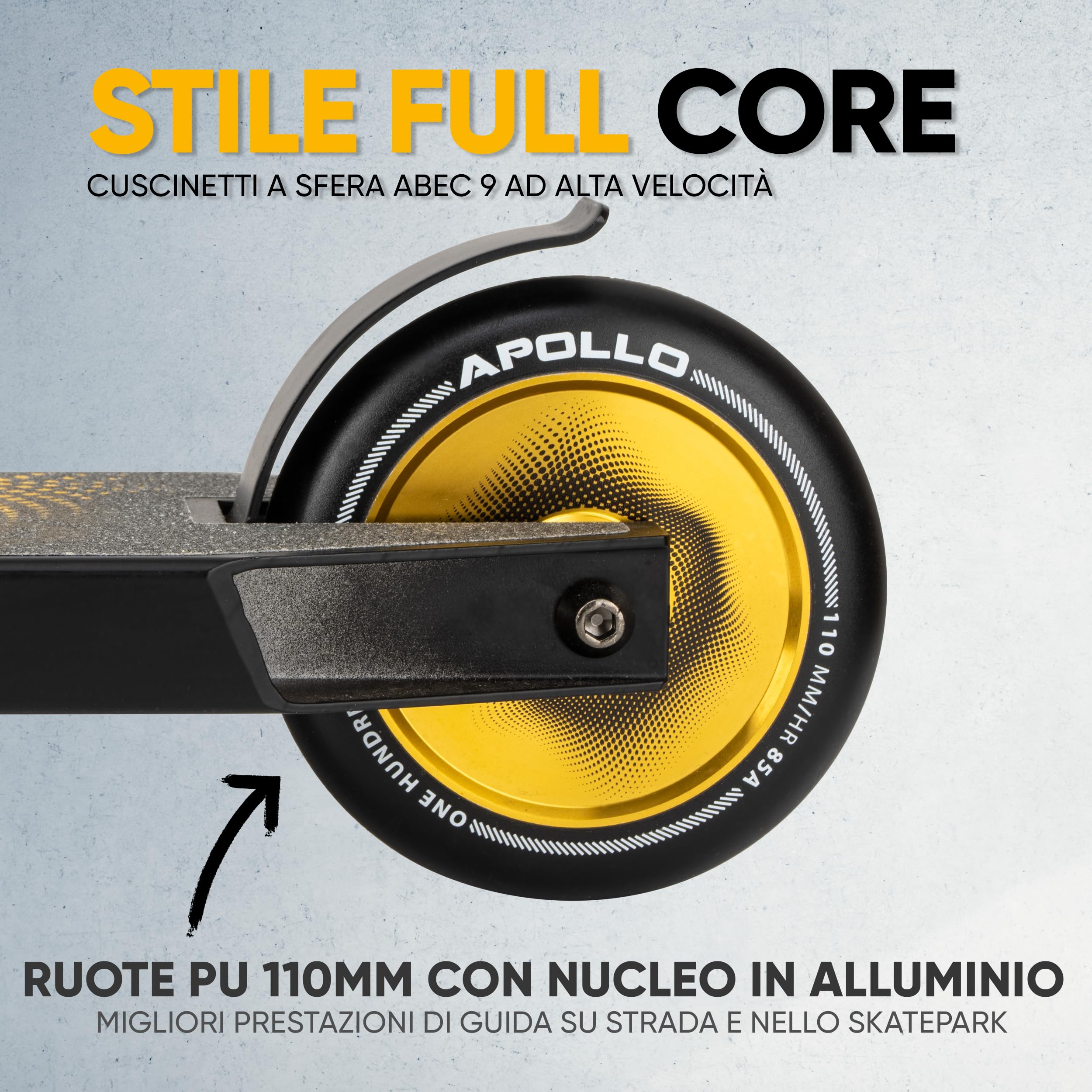 Apollo Stunt Scooter - Eagle, monopattino acrobatico professionale anodizzato, scooter per bambini con cuscinetti ABEC 9, ruote da 110mm, monopattino acrobatico anche per adolescenti e adulti