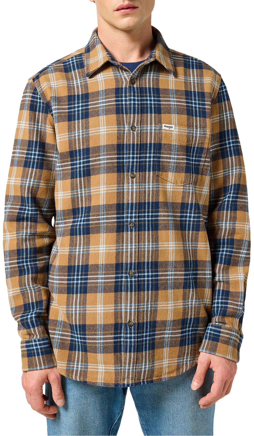 Wrangler Herren Hemd 1 Pkt Shirt, Regular Fit
