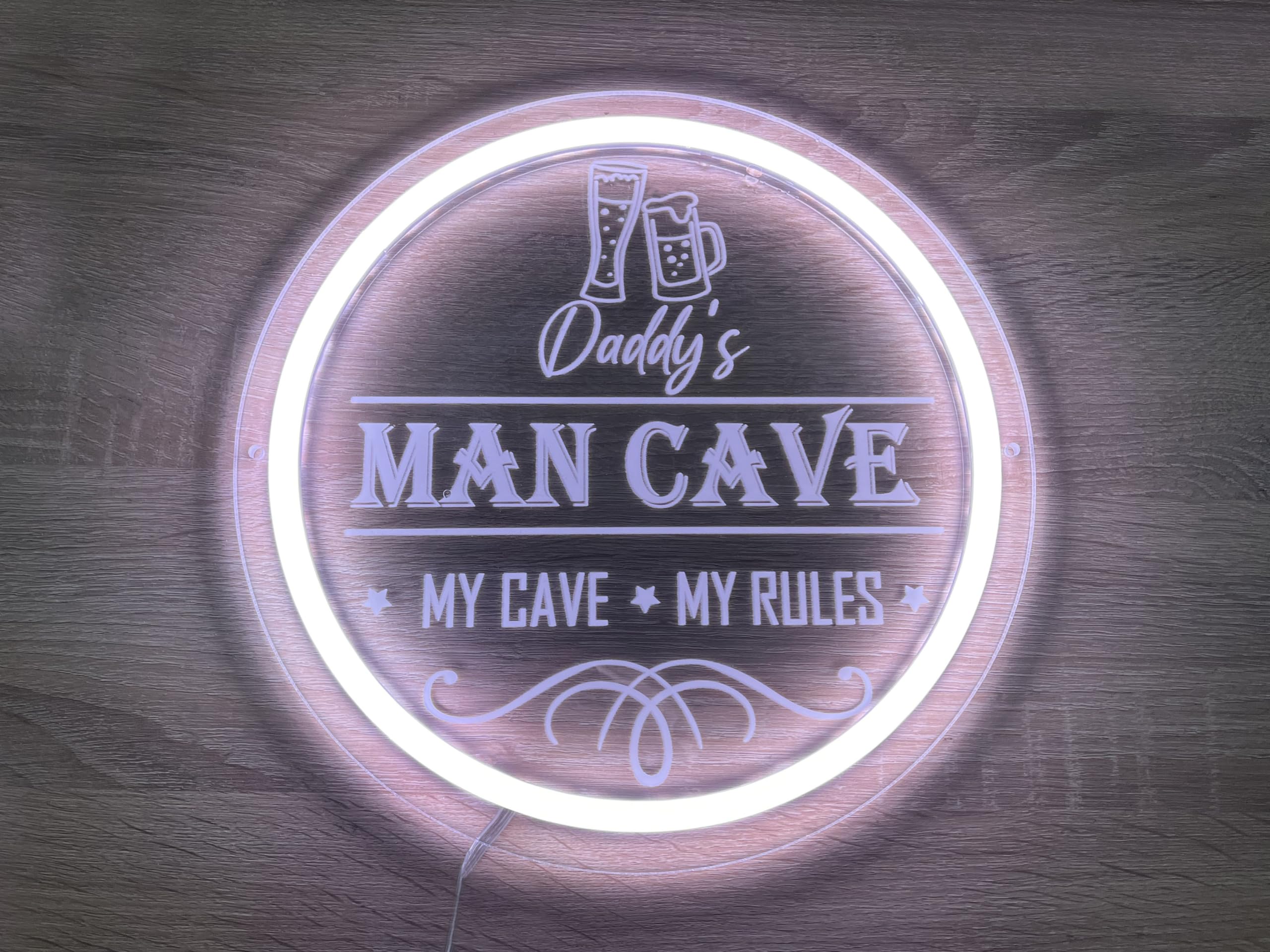 Personalized Man Cave Neon Sign, Neon Sign Man Cave, Man