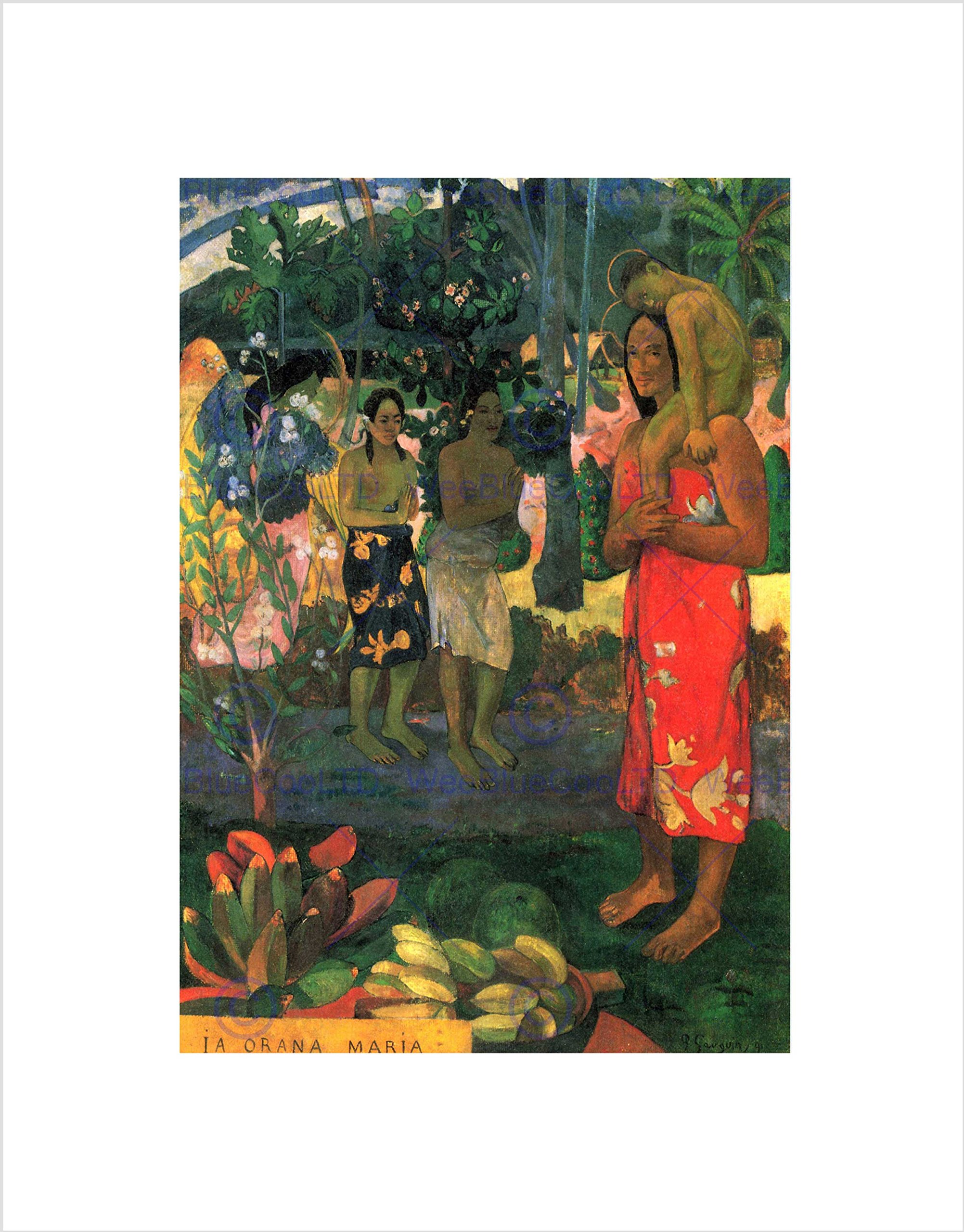 Wee Blue Coo Gauguin La Orana Old Master Wall Art Print