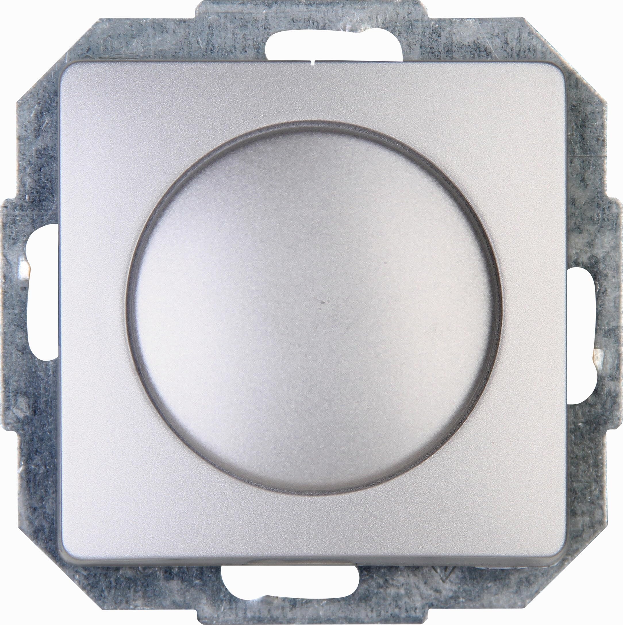 Kopp Paris Druck-Wechsel-Dimmer, Kombigerät, LED-Dimmer, für Glüh-Lampen, 230V Halogenlampen, Phasenanschnitt, RL 20-250W/VA, LED 3-35W, 230 V~, 50Hz, silber, 843420087