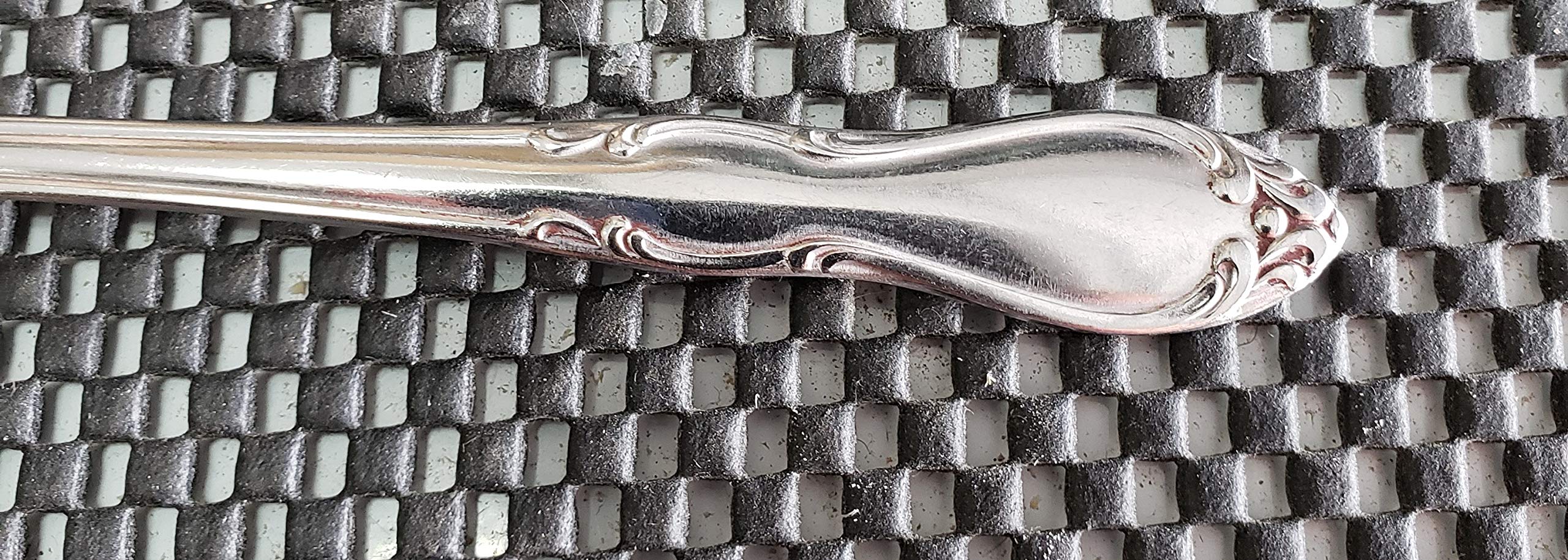 Gugrida,6 Pieces Matte Silver Black 18/10 Stainless Steel Teaspoon Coffee Spoon 4.94