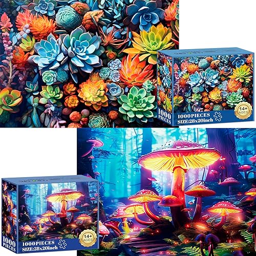 Miniatura 8 de Paquete de 2 rompecabezas de 1000 piezas para adultos, rompecabezas de 1000 piezas en adelante, rompecabezas de 2000 piezas para adultos,