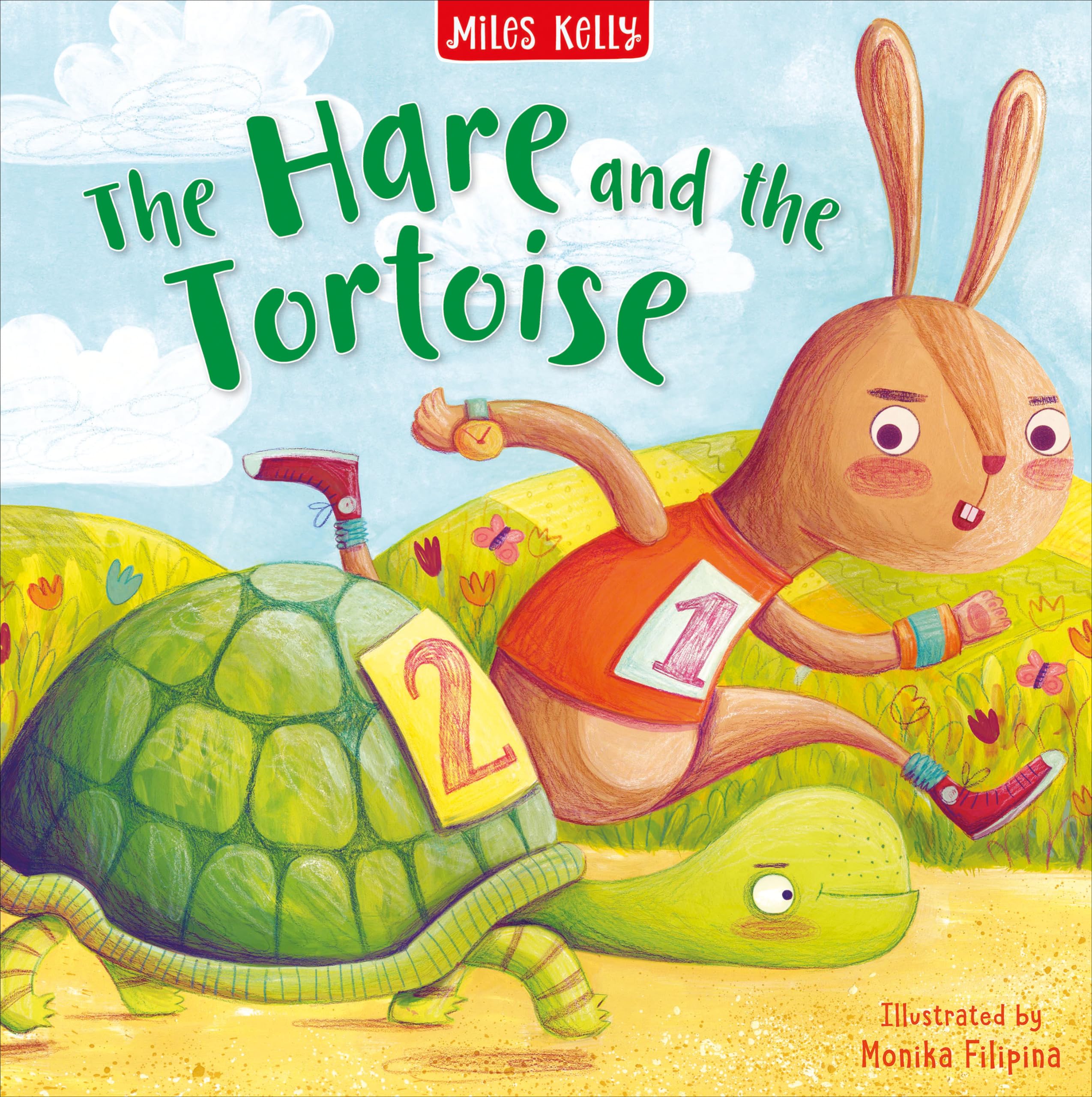 The Hare and the Tortoise: A great simple Illustrated classic children's Picture Book for kids ages 3 to 5 (Aesop's Fables)