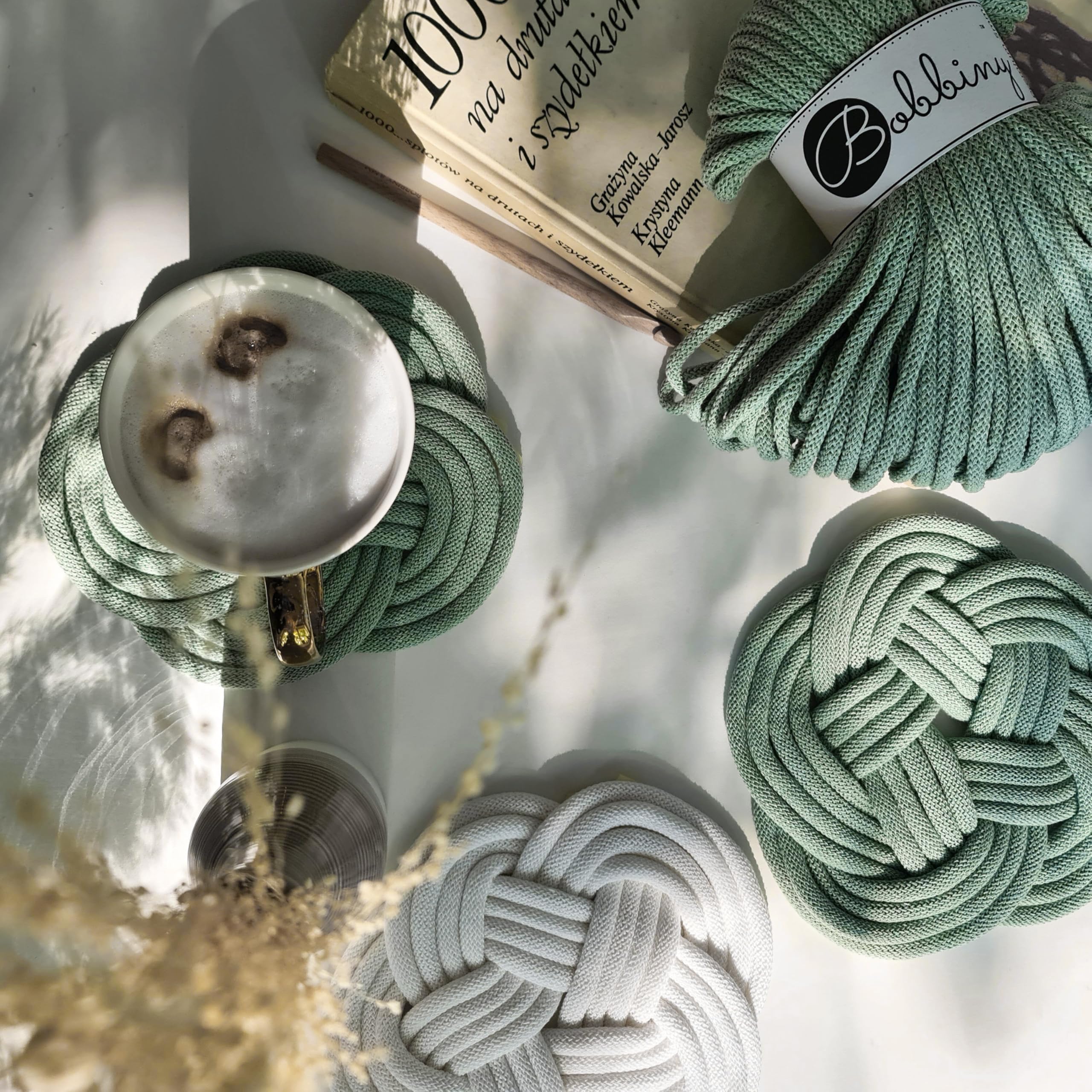 Amazon.com: Bobbiny Junior 3mm Braided Macrame Cord (Nude) 108yds