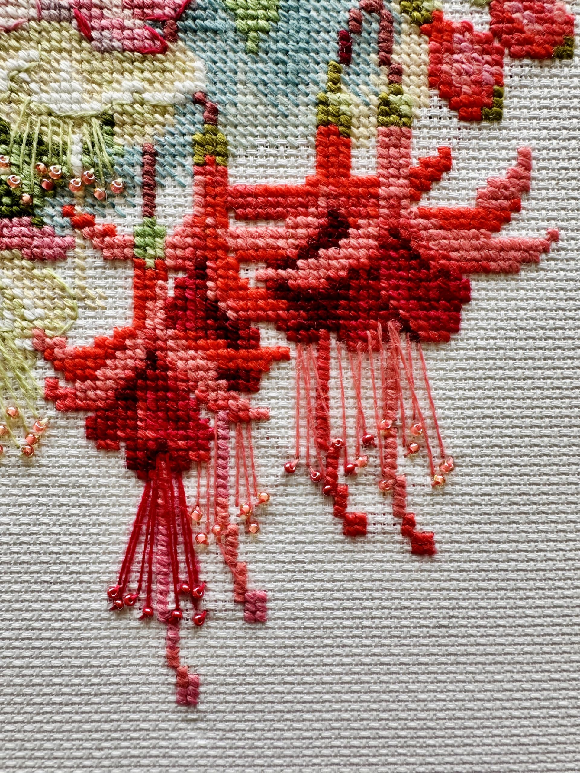 RIOLIS - Fucsia 1398, Punto croce 40x30cm, Punto croce kit da ricamare, Disegni da ricamare, Embroidery kit, Kit ricamo punto croce
