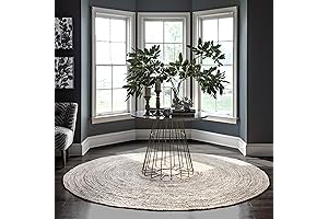 nuLOOM Rigo 4 Round Jute Natural Fiber Entryway Rug