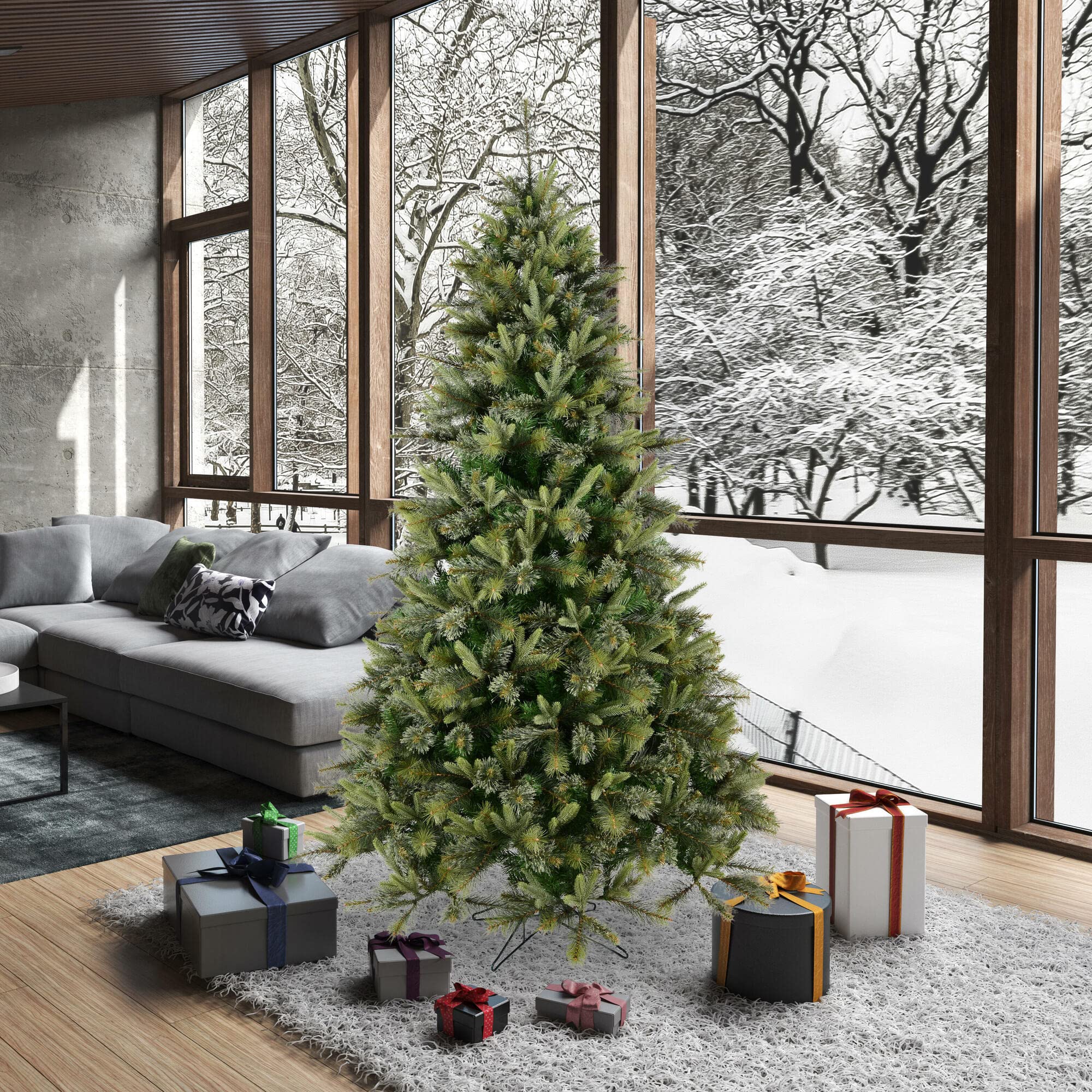 7.5フィート クラシック人工クリスマスツリー Amazon.co.jp: Vickerman 7.5フィート カシミアパイン人工クリスマス