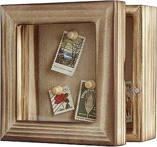 Freezing point Shadow Box Frame 5x5 Shadow Box Display Case Cabinet Picture Frame with Linen Back Memorabilia Awards Bouquet Photos Baby Memory Box for Keepsakes Small Mini Paw Print Box Pin
