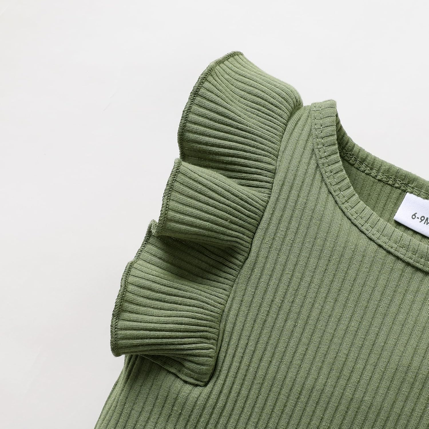 Tiny Cutey Baby Girl Clothes Infant Summer Outfits Set Ruffle Sleeve Romper and Floral Shorts with Headband - Image 3