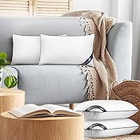 Vista 67 de Utopia Bedding Rellenos de Almohada Decorativa (Paquete de 4, Blanco), 20 x 20 Pulgadas Almohadas Decorativas de Interior para Sofá, Cama, Diván