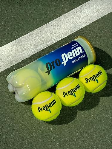 Miniatura 4 de Pro Penn Marathon XD Pelotas de tenis de alta altitud, pelotas de tenis presurizadas de fieltro extra resistente, 1 lata, 3 pelotas