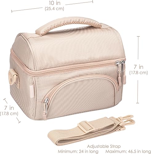 Miniatura 6 de Bentgo Bolsa de almuerzo prémium duradera y aislada, con bolsillo exterior con cremallera, bolsillo interior de malla, correas acolchadas y