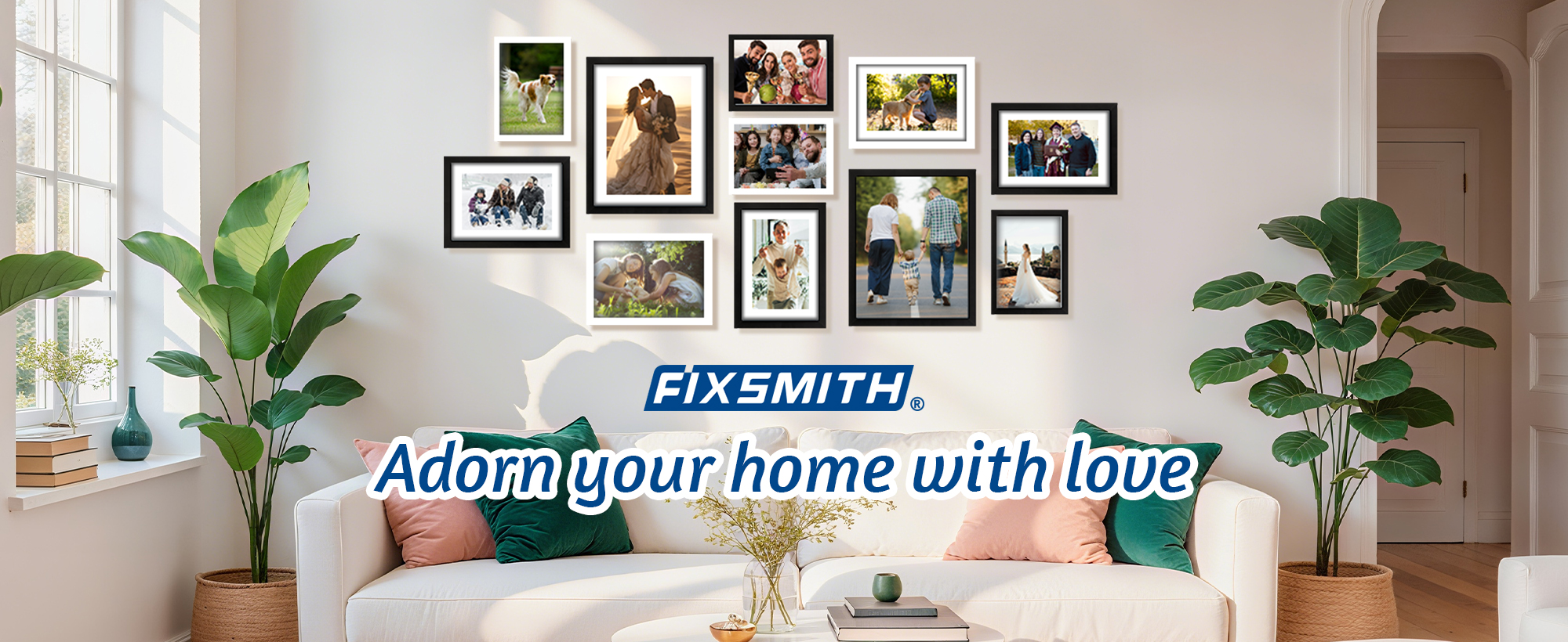 Amazon.com - FIXSMITH 8x10 Picture Frame Set of 6, White Photo