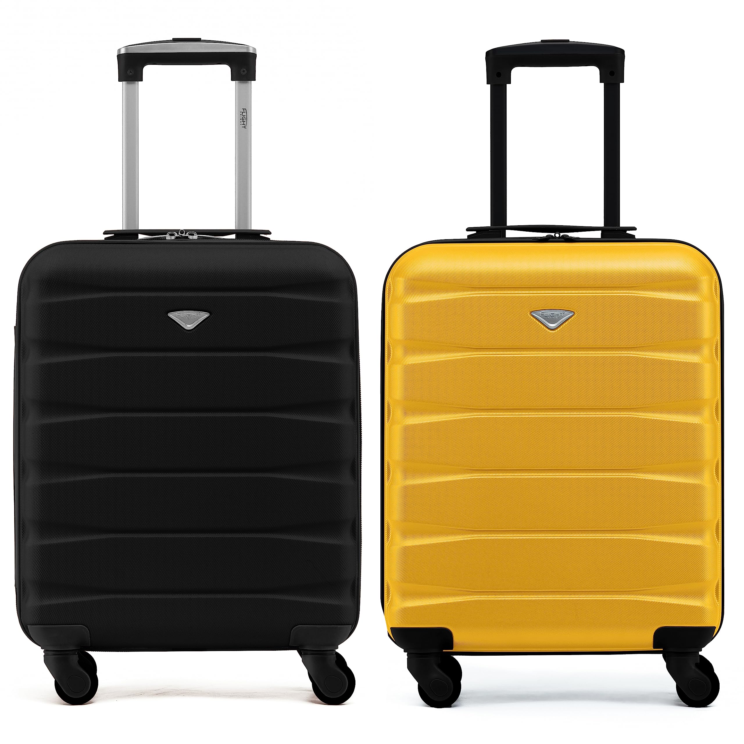 Flight Knight Suitcase Set of 2 Lightweight 4 Wheel ABS Hard Case Cabin Carry On Hand Luggage Approved for Over 100 Airlines Including easyJet, British Airways, Ryanair & Many More 55x35x20cm — view 125